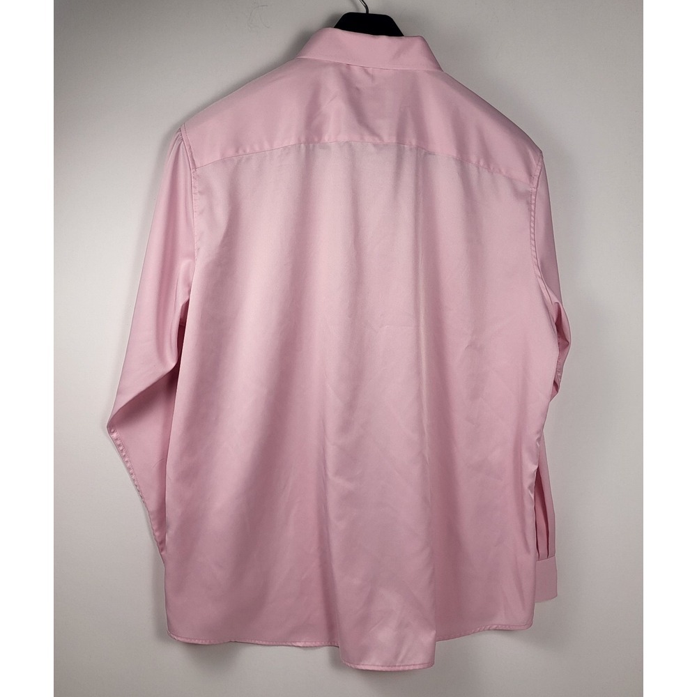 Shield LD-X Dress Shirt Mens 2XL Pink Slim Fit Button Down Collar Long Sleeve - Picture 2 of 6